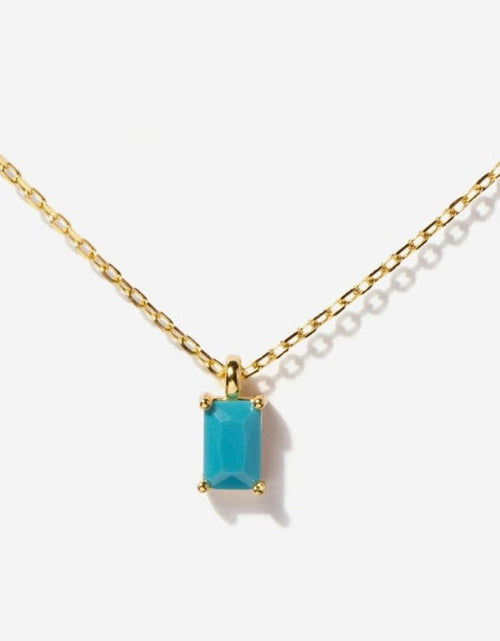Load image into Gallery viewer, Birthstone Turquoise Necklace - December by Little Sky Stone
