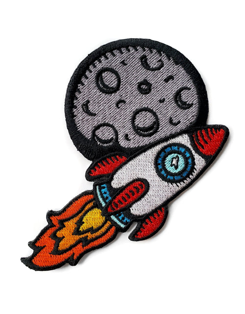 Load image into Gallery viewer, Rocket Ship Patch by Kolorspun
