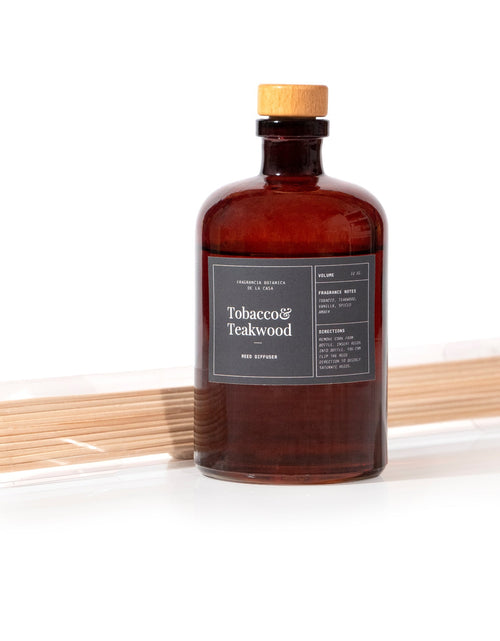 Load image into Gallery viewer, Tobacco &amp; Teakwood Reed Diffuser by Andaluca Home
