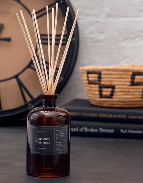 Load image into Gallery viewer, Tobacco &amp; Teakwood Reed Diffuser by Andaluca Home
