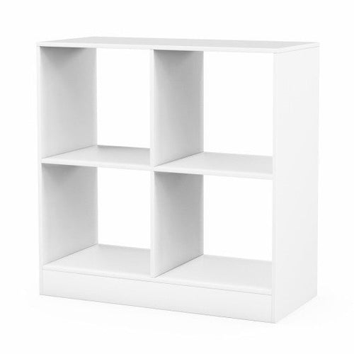 Load image into Gallery viewer, 4-Cube Kids Bookcase with Open Shelves-White

