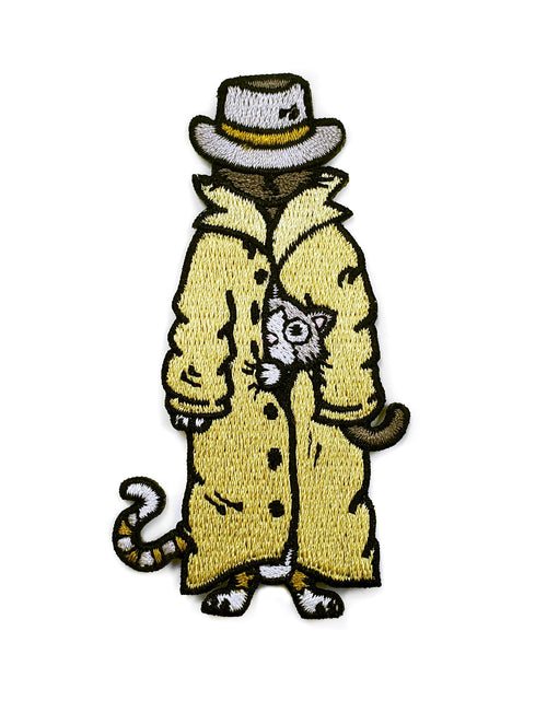 Load image into Gallery viewer, Trench Coat Cats Patch by Kolorspun
