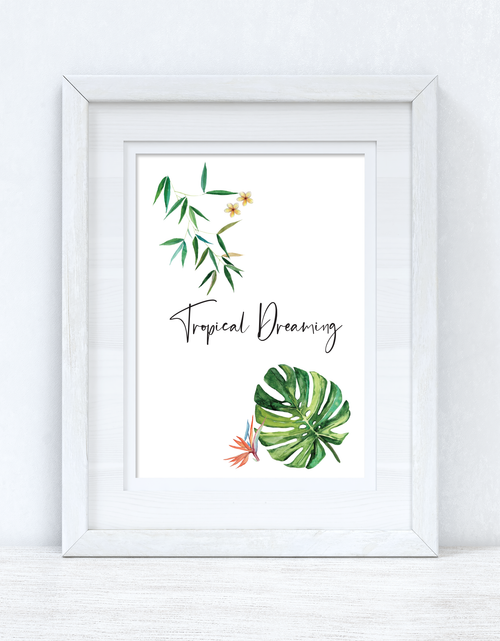Load image into Gallery viewer, Tropical Dreaming Summer Seasonal Wall Home Decor Print by WinsterCreations™ Official Store
