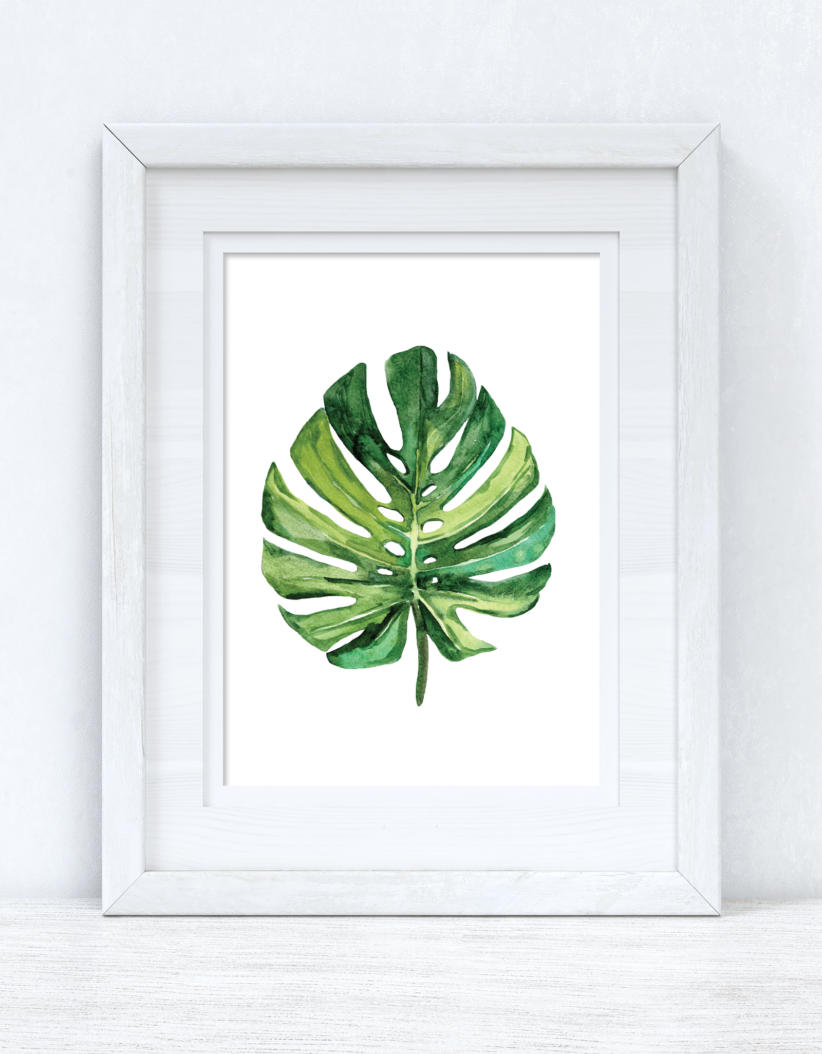 Tropical Green Palm Leaf Summer Seasonal Wall Home Decor Print by WinsterCreations™ Official Store