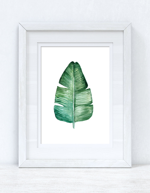 Load image into Gallery viewer, Tropical Summer Leaf 2 Summer Seasonal Wall Home Decor Print by WinsterCreations™ Official Store
