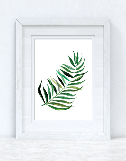 Load image into Gallery viewer, Tropical Summer Leaf Summer Seasonal Wall Home Decor Print by WinsterCreations™ Official Store
