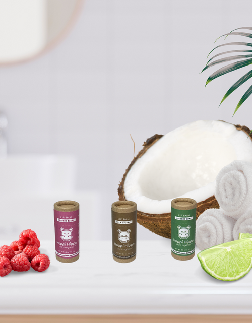 Load image into Gallery viewer, Vegan Lip Balm Trios by Hippotanicals

