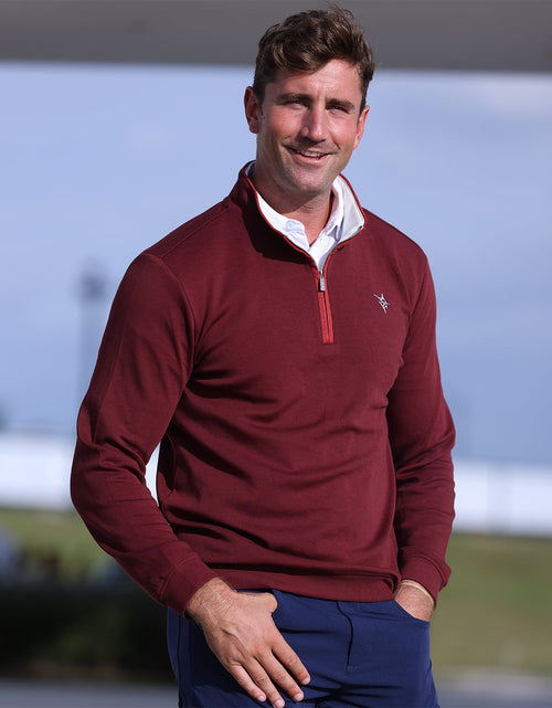 Load image into Gallery viewer, Turnberry Quarter Zip Smooth Knit
