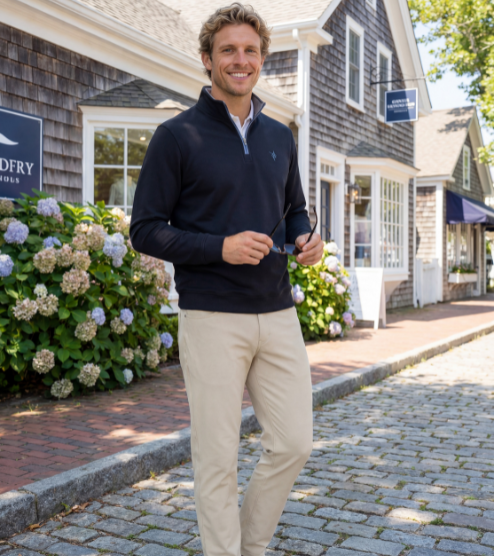 Load image into Gallery viewer, Turnberry Quarter Zip Smooth Knit
