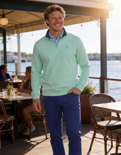 Load image into Gallery viewer, Turnberry Quarter Zip Smooth Knit
