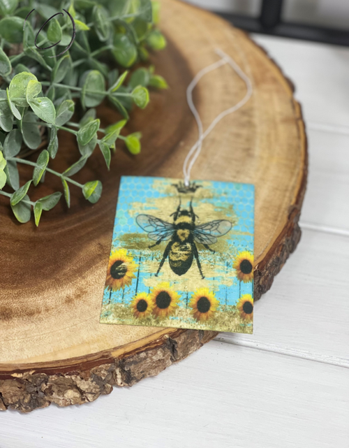 Load image into Gallery viewer, Turquoise Queen Bee Car Freshener by CMD Wholesale
