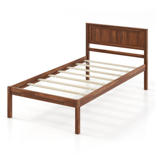 Load image into Gallery viewer, Twin/Full/Queen Size Bed Frame with Wooden Headboard and Slat Support-Twin Size
