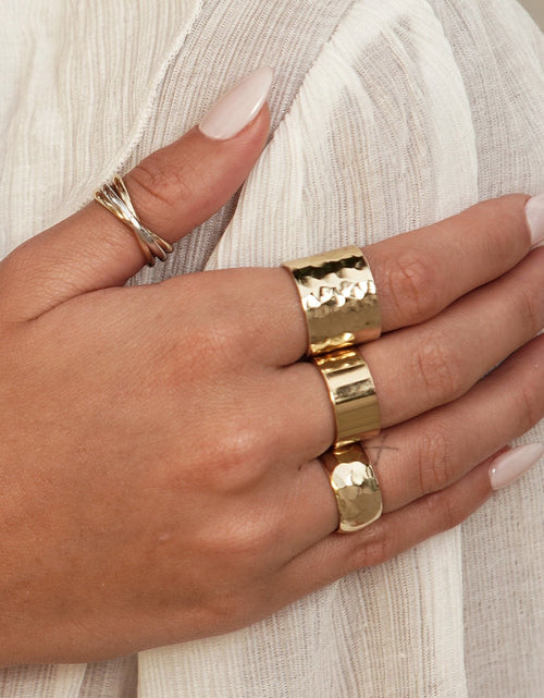 Load image into Gallery viewer, Two Toned Triple Domed Roll Ring by eklexic jewelry
