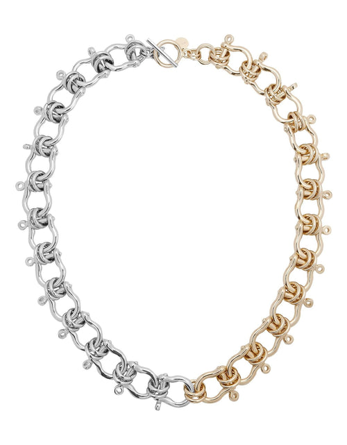 Load image into Gallery viewer, Two Toned XL Harrison Necklace by eklexic jewelry
