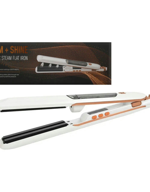 Load image into Gallery viewer, Steam + Shine 1" Ceramic Steam Flat Iron
