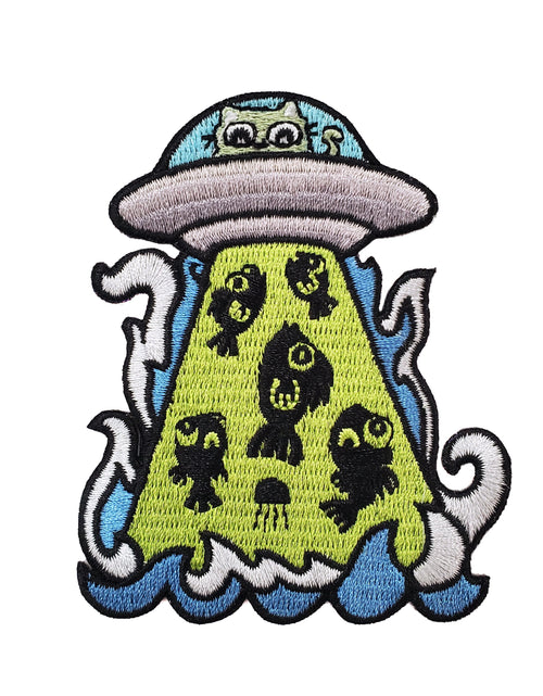 Load image into Gallery viewer, UFO Cat Patch by Kolorspun
