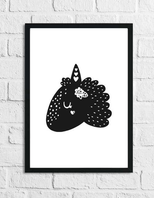 Load image into Gallery viewer, Scandinavian Unicorn Children's Nursery Room Wall Decor Print by WinsterCreations™ Official Store
