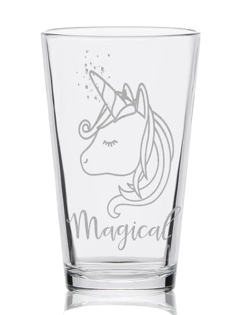 Load image into Gallery viewer, MYTHICAL CREATURES Pint Glasses by LumEngrave
