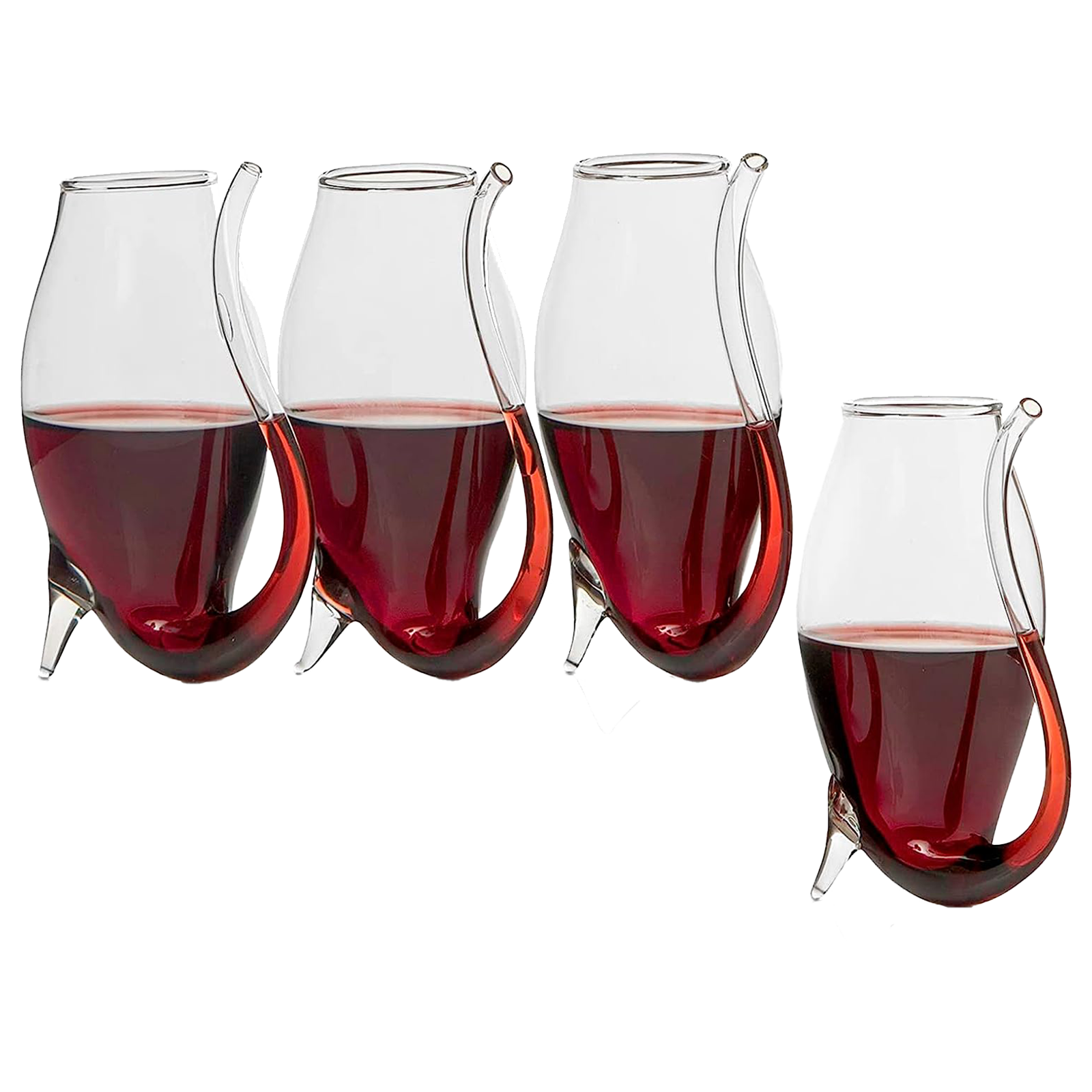 Crystal Port and Dessert Wine Sippers, Dry Sherry, Cordial, Aperitif & Nosing Copitas Tasting Glass - Dinner Drink Glassware Glasses | Set of 4 - 3 oz Sipper | - The Wine Savant by The Wine Savant