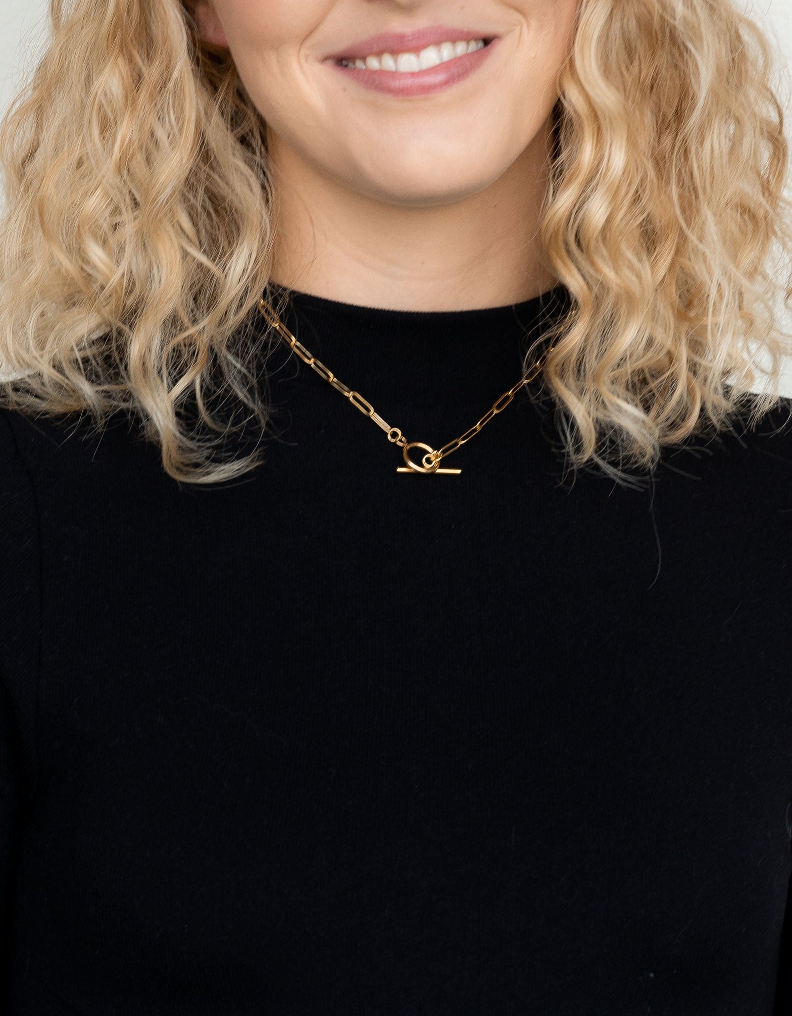 Luxe Gold Paper Clip Chain - 16" by Spiffy & Splendid