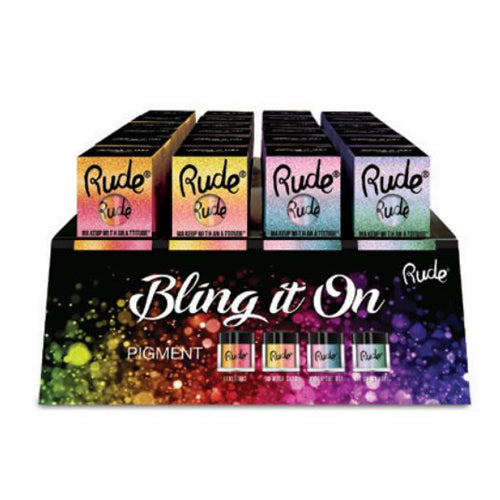 Load image into Gallery viewer, RUDE Bling It On Pigment Acrylic Display Set, 48 Pieces

