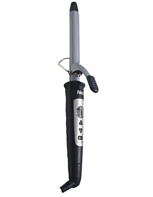 Load image into Gallery viewer, 19mm Far Infrared &amp; Ionic Technology Digital Curling Iron - Black
