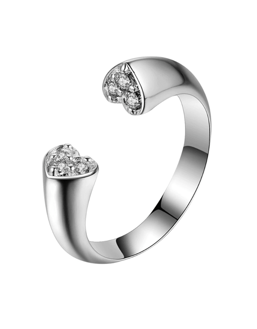 Load image into Gallery viewer, Cubic Zirconia Heart Ring by Hollywood Sensation®
