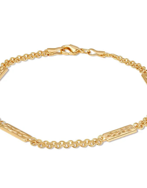 Load image into Gallery viewer, RMZ Gold NYC 18K Gold Plated Tag Anklet
