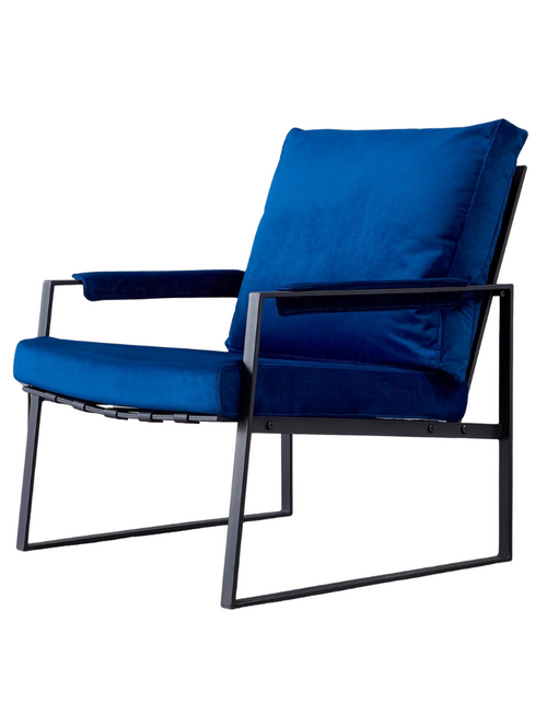 Load image into Gallery viewer, Modern Relax Single Arms Chair With Velvet Cushion by Blak Hom
