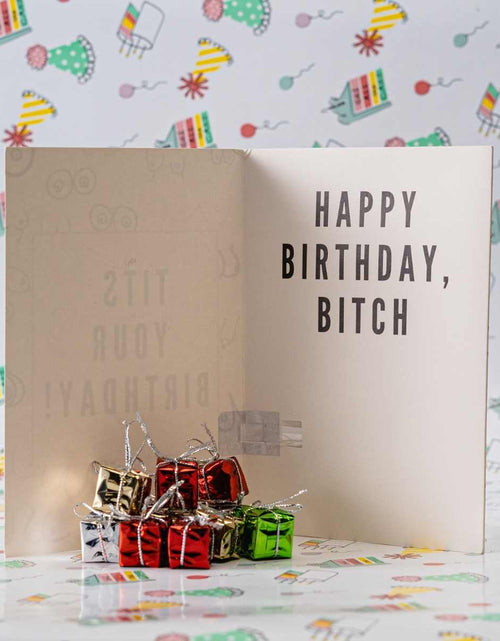 Load image into Gallery viewer, Tits Your Birthday - Moaning Prank Card by DickAtYourDoor
