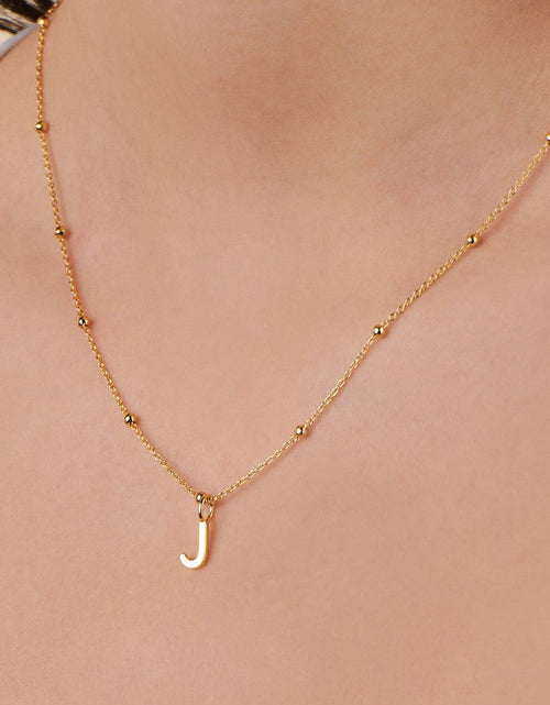 Load image into Gallery viewer, Initial Capital Letter Necklace by Little Sky Stone
