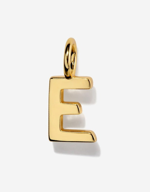 Load image into Gallery viewer, Uppercase Initial Charm - Gold by Little Sky Stone
