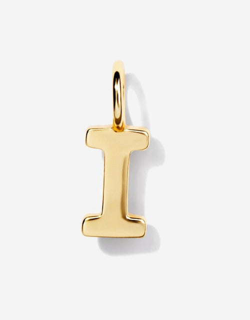 Load image into Gallery viewer, Uppercase Initial Charm - Gold by Little Sky Stone
