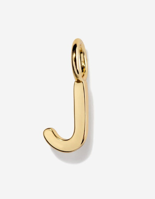 Load image into Gallery viewer, Uppercase Initial Charm - Gold by Little Sky Stone
