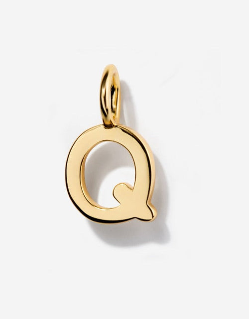 Load image into Gallery viewer, Uppercase Initial Charm - Gold by Little Sky Stone

