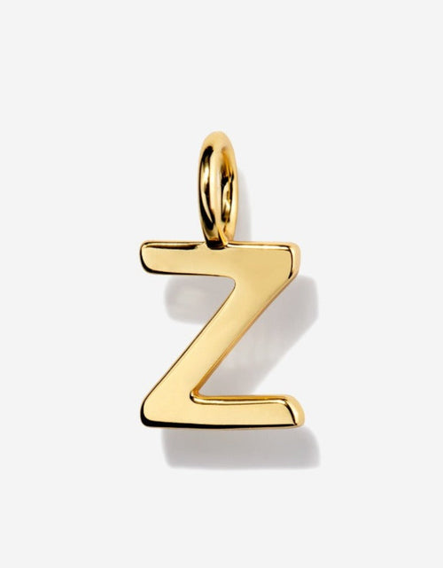 Load image into Gallery viewer, Uppercase Initial Charm - Gold by Little Sky Stone
