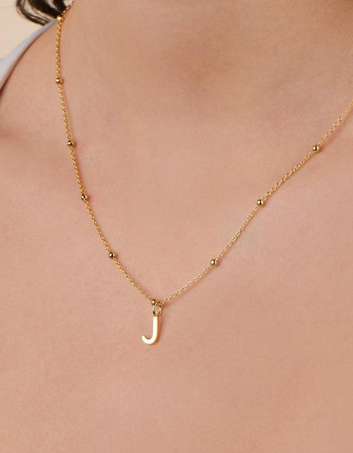 Load image into Gallery viewer, Uppercase Initial Charm - Gold by Little Sky Stone
