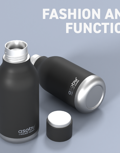 Load image into Gallery viewer, Urban Insulated and Double Walled Stainless Steel Bottle 16 Ounce by Asobu (Black) by ASOBU®
