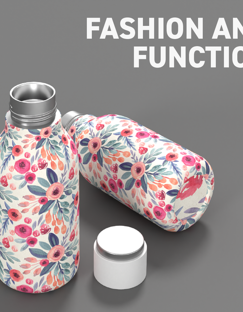 Load image into Gallery viewer, Urban Insulated and Double Walled Stainless Steel Bottle 16 Ounce by Asobu (Floral) by ASOBU®

