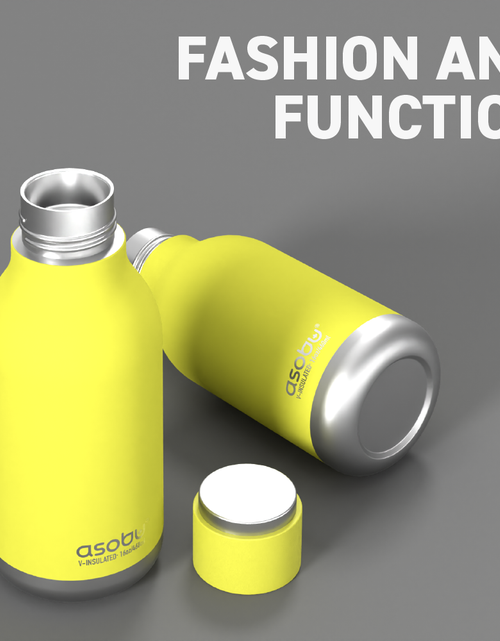Load image into Gallery viewer, Urban Insulated and Double Walled Stainless Steel Bottle 16 Ounce by Asobu (Lime) by ASOBU®
