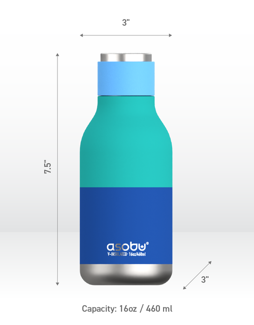 Load image into Gallery viewer, Pastel Blue Urban Bottle by ASOBU®
