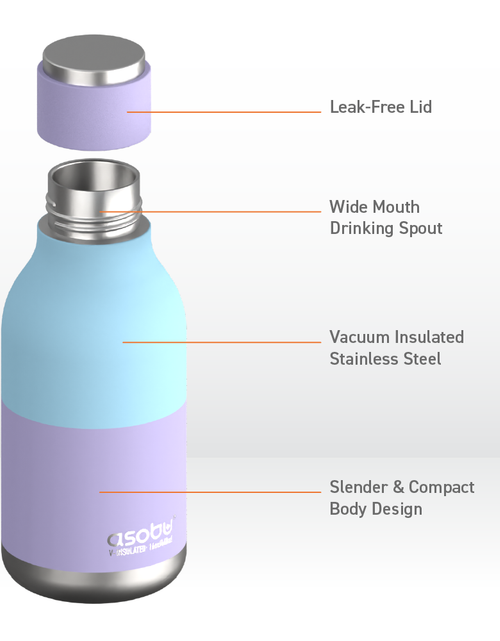 Load image into Gallery viewer, Pastel Purple Urban Bottle by ASOBU®
