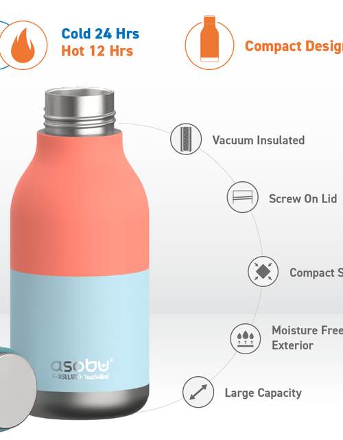 Load image into Gallery viewer, Pastel Teal Urban Bottle by ASOBU®

