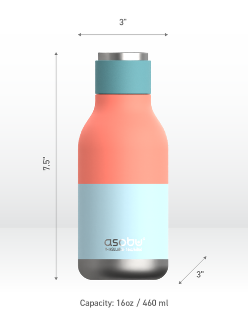 Load image into Gallery viewer, Pastel Teal Urban Bottle by ASOBU®
