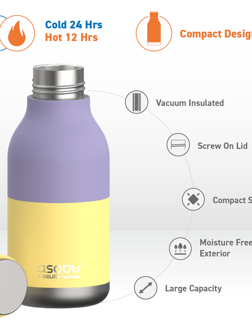 Load image into Gallery viewer, Pastel Yellow Urban Bottle by ASOBU®
