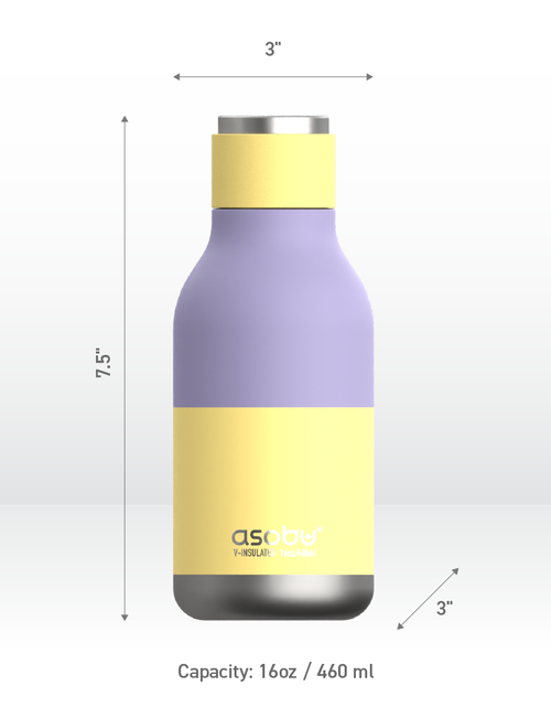 Load image into Gallery viewer, Pastel Yellow Urban Bottle by ASOBU®
