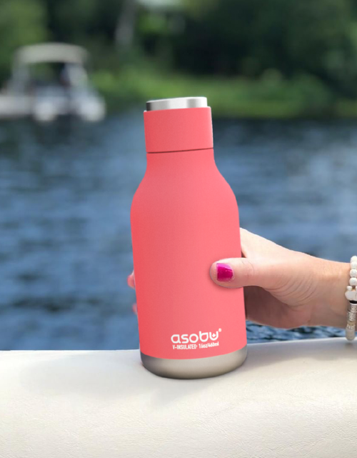 Load image into Gallery viewer, Urban Insulated and Double Walled Stainless Steel Bottle 16 Ounce by Asobu (Peach) by ASOBU®
