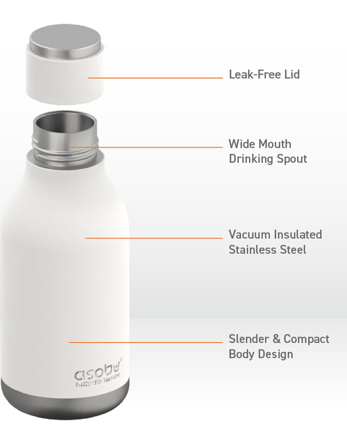 Load image into Gallery viewer, White Urban Bottle by ASOBU®
