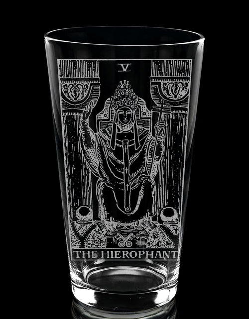 Load image into Gallery viewer, RIDER-WAITE TAROT CARD Pint Glasses by LumEngrave
