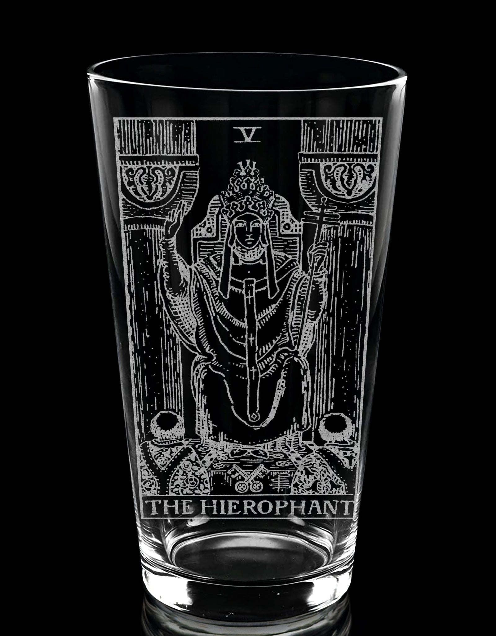 RIDER-WAITE TAROT CARD Pint Glasses by LumEngrave